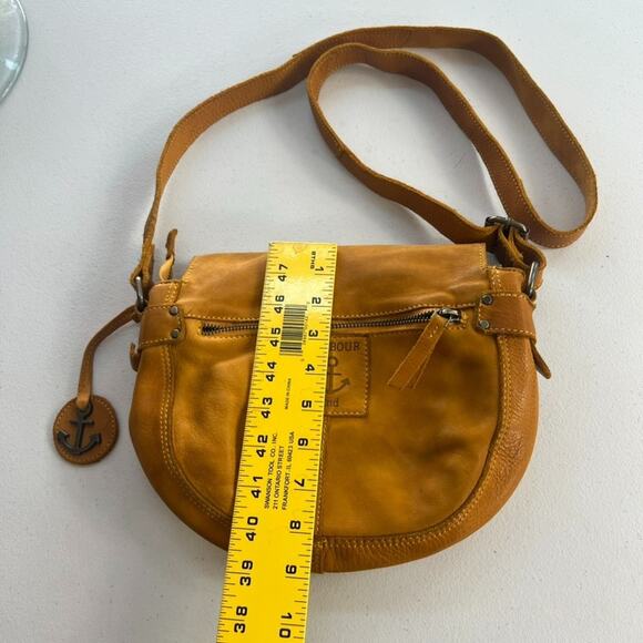 Harbour 2nd Crossbody Bag Leather Cotton Lining Magnetic Zipper Adjustable Strap - Picture 11 of 14